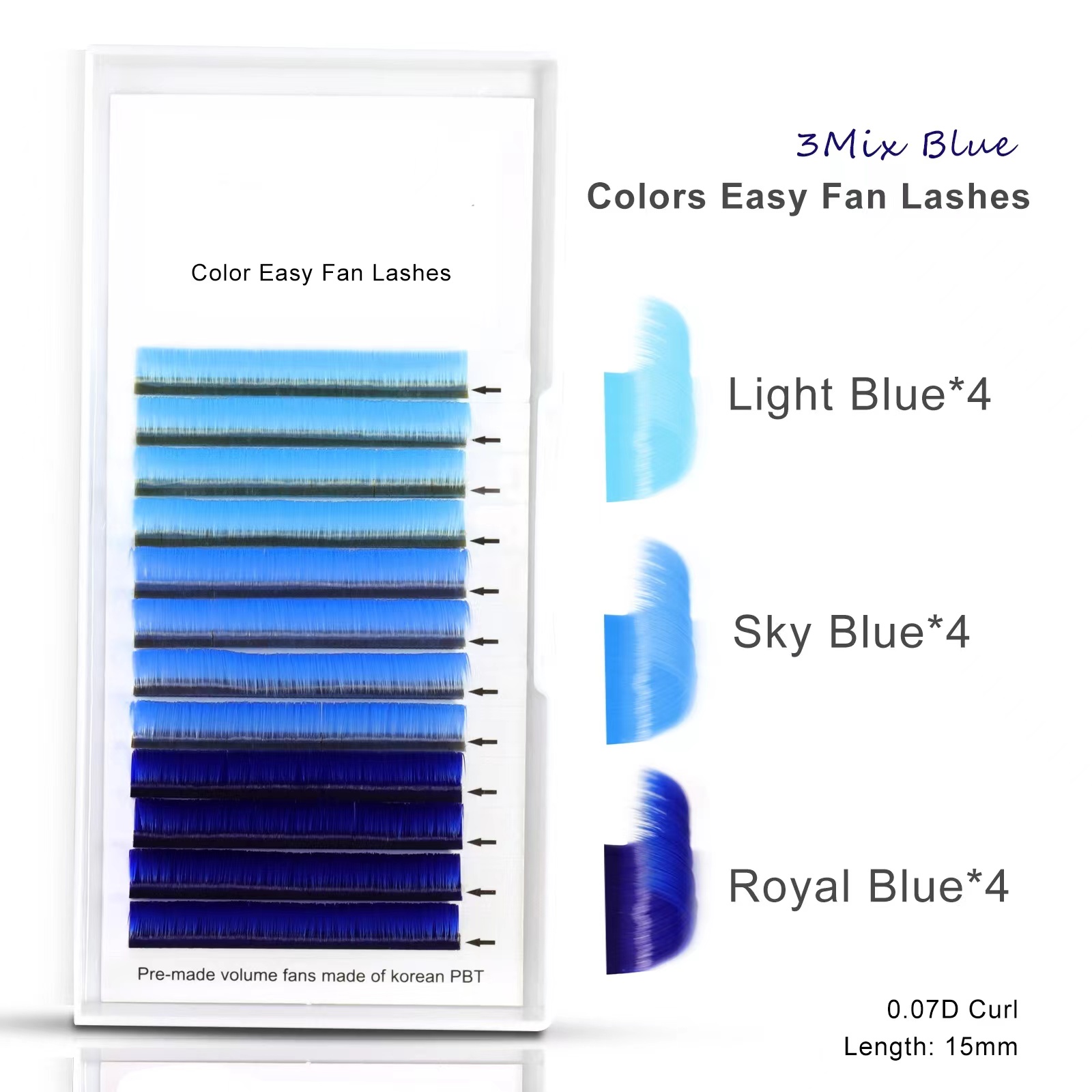カラーラッシュ　ブルー　(全3色) 綺麗な発色で柔らかい！ NYK028